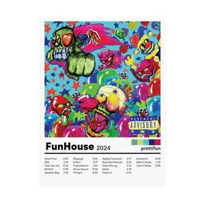 Prettifun Funhouse Album Poster, Wall Art Print, Home Decor, Music Poster, Album Cover Art Print, Gift for Music Lovers