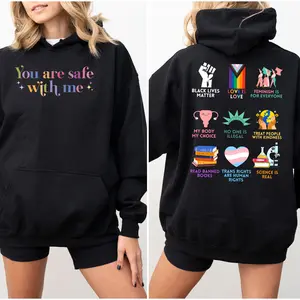 Equality Shirt, Human Rights shirt, Equal Rights, You Are Safe With Me T-Shirt/Sweatshirt/Hoodie