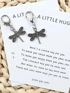 Dragonfly Design Keychain, Cute Animal Design Keychain for Women & Men, Fashion Accessories for Bag & Key Decoration, Keychain Jewelry