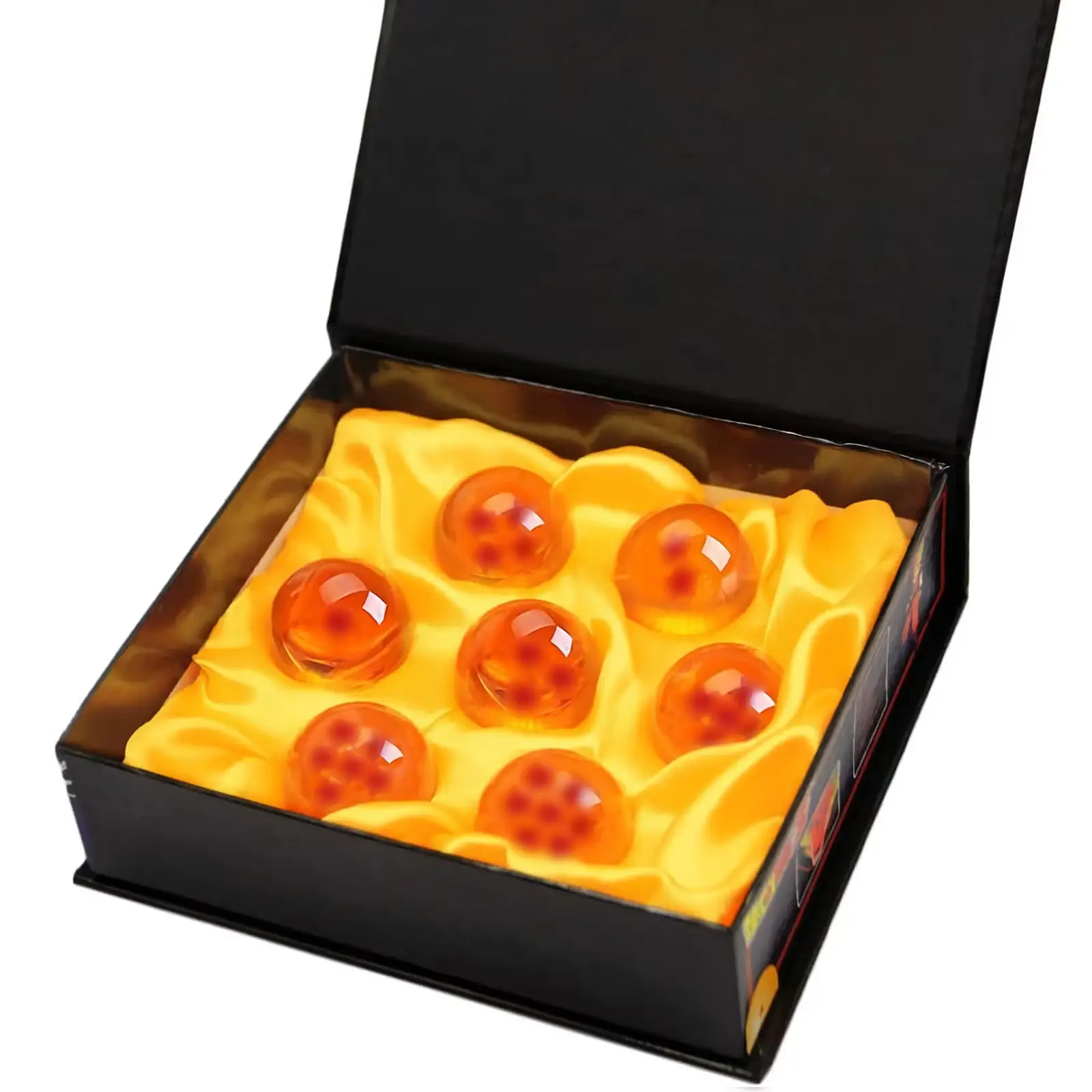 Raeleneynq DBZ Complete 7-Piece Crystal Sphere Set | 43mm Glossy Acrylic Collectibles with Premium Gift Box | 1–7 Star Anime Replica for Cosplay, Desk Display & Fan Presents
