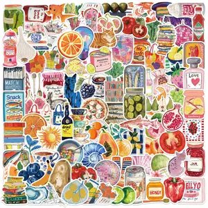 100Pcs Girly Mediterranean Aesthetic Graffiti Funny Stickers - Waterproof DIY Decor for Guitar/Notebook/Luggage bulingbulingsticker Self Adhesive Stickers