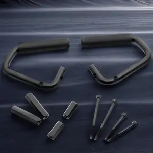 Front Grab Bars Kit Aluminum Alloy Front Grab Handles Front Grab Grip Handle Bars Fit for Wrangler JK JKU 2007-2018