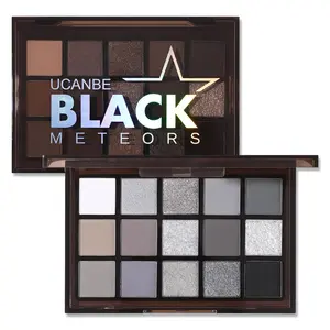 15-Color Eyeshadow Palette Collection - 12 Unique Palettes with Matte, Shimmer, Satin & Metallic Finishes - Cool, Warm & Vibrant Tones - Highly Pigmented, Long-Lasting, Waterproof - Perfect for Daily Wear, Festivals, Halloween