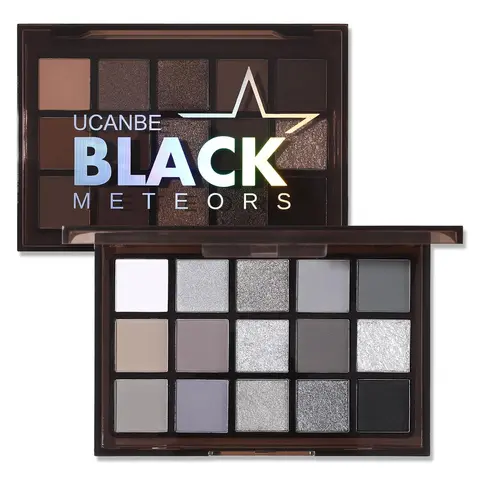 15-Color Eyeshadow Palette Collection - 12 Unique Palettes with Matte, Shimmer, Satin & Metallic Finishes - Cool, Warm & Vibrant Tones - Highly Pigmented, Long-Lasting, Waterproof - Perfect for Daily Wear, Festivals, Halloween, Glitter Palette,,familyfun