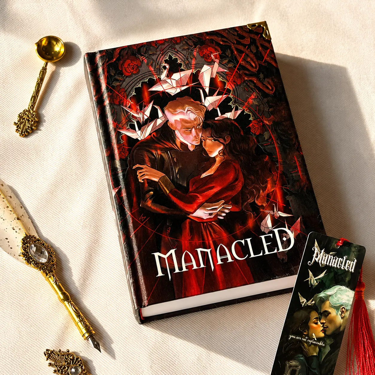 Manacled by SenLinYu Hardcover Book, A5 Special Edition, Dramione Inspired Fanfiction Collector Book with Free Bookmark