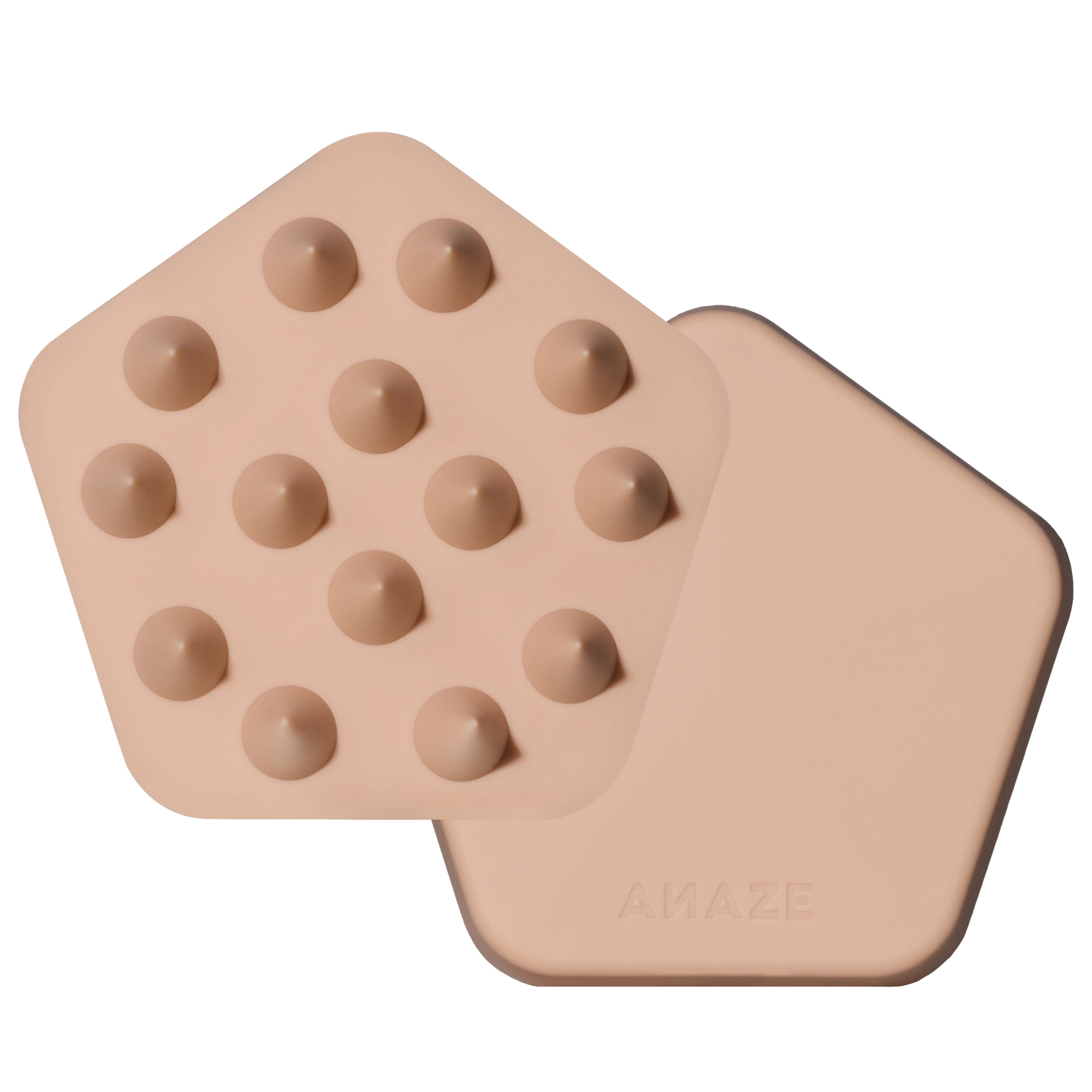 [ANAZE] Shampoo Brush – Ergonomic Pentagonal Scalp Scrubber for Deep Cleansing & Root Massage, 100% Seamless Hygienic Silicone