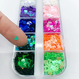 Holographic Mouse Head Shape Glitter 12 Colors (Collection #3)