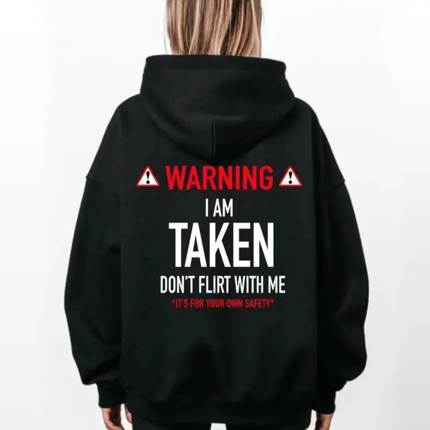Funny Gift Im Taken Hoodie Dont Flirt With Me Hoodie Unisex Classic Cotton