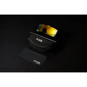 Gold Safety Sunglasses w/ Hard Shell Case