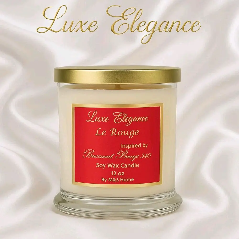 Le Rouge Inspired  Luxury 12oz Scented Soy Wax Candle