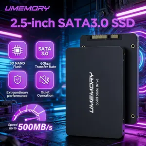 Umemory 2.5" Sata3.0 SSD, Internal Gaming SSD, 500mb/s Fast Read Speed, 3D Nand Flash Technology, Quiet & Durable Design, Ideal for Laptop/desktop Upgrade