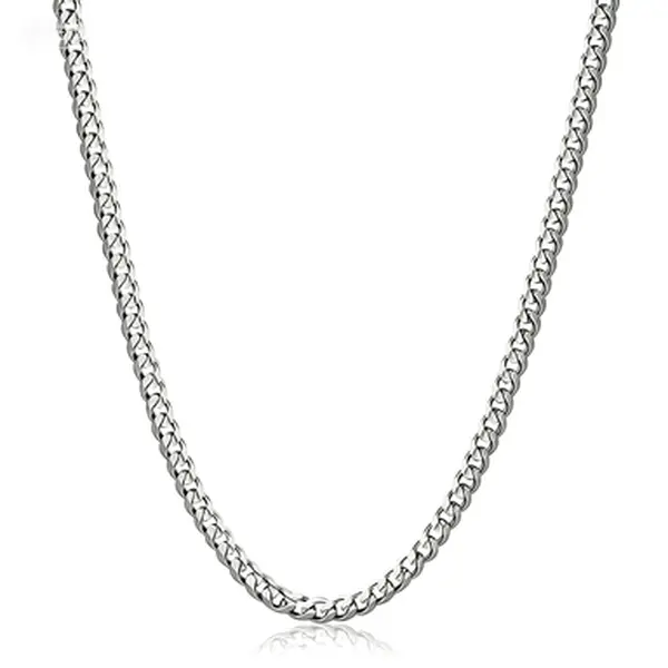 Elegant Silver Cuban Link Chain Necklace for Women, Durable & Minimalist Everyday Layering Jewelry, Tarnish-Free & Sweat-Proof, Elegant Necklace, Clean Aesthetic, Highly Durable