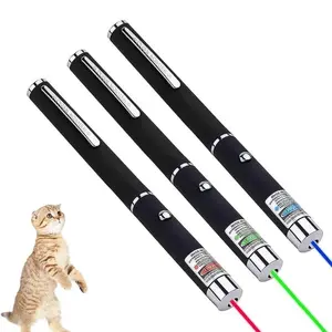 2-in-1 Cat Laser Pointer LED Torch USB Rechargeable Kitten Training Toy