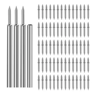 400 count Double  Skirting Nails with 4 Tools - Invisible Seamless Baseboard Screws for Solid  Trim, Double-Sided Installation