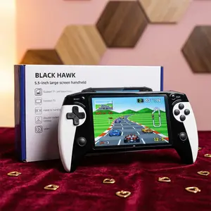 Portable Retro Game Console, 5.5-Inch Large Screen, 10 Emulator Support, Ultra HD Graphics Handheld Game Console, Ideal Gift for Birthdays, Father’s Day & Christmas, boys Box Compact game console retro game consoles gamer gifts