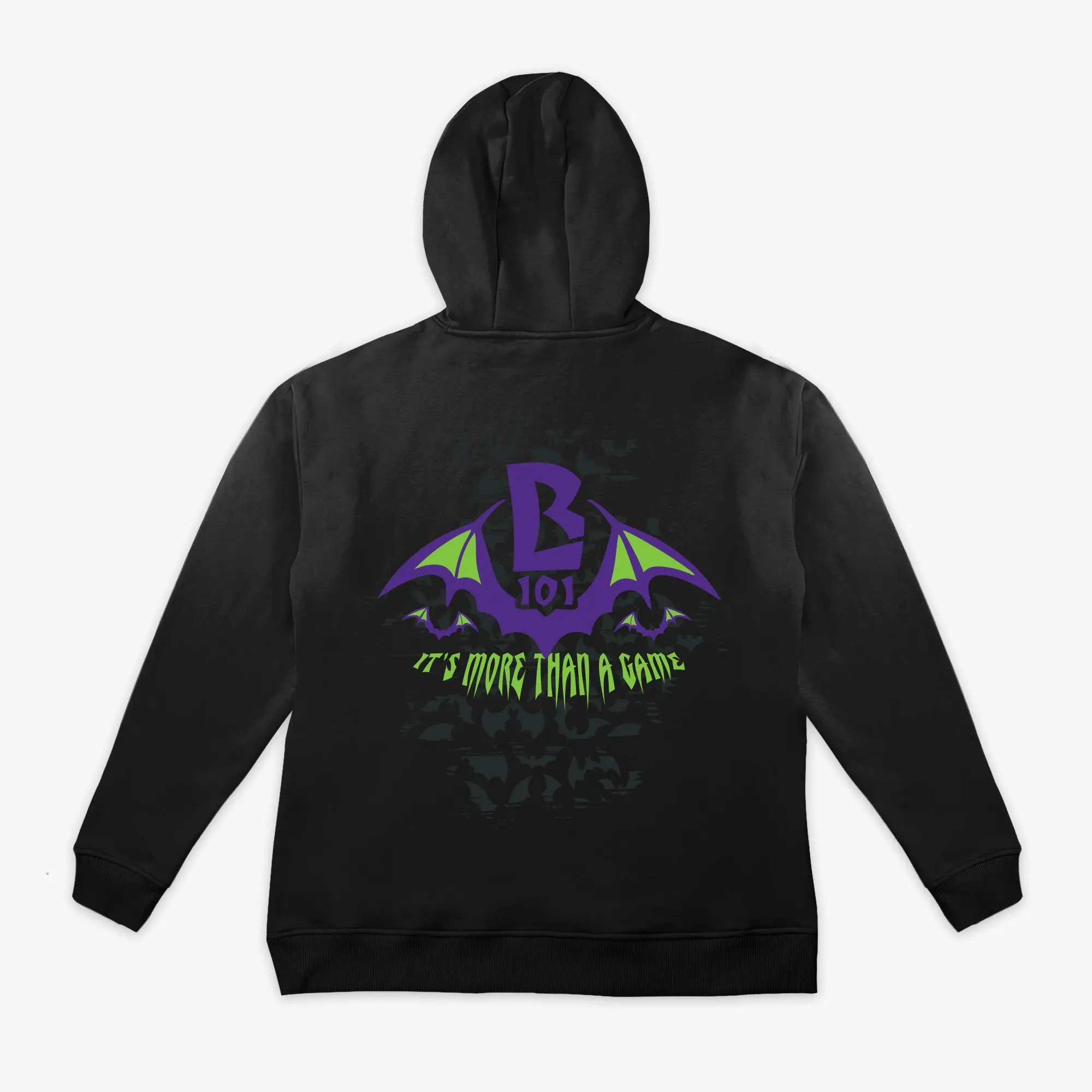Bat Crest Hoodie - Black