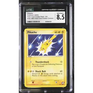 2004 Pok^ Card Creator Pack Pikachu 8.5 CGC #5/5