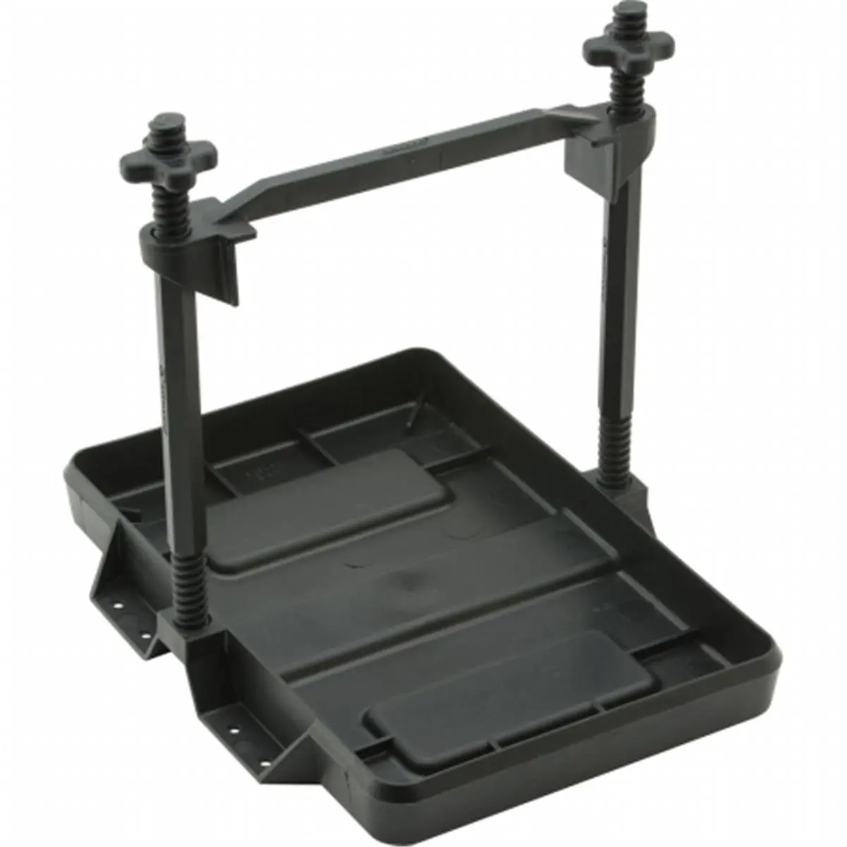 Attwood Marine 9097-5 Heavy-Duty All-Plastic Adjustable 24 Series Battery Tray Racks, Home Storage Organizer Holder