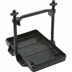 Attwood Marine  Heavy-Duty All-Plastic Adjustable Battery Tray, 24 Series