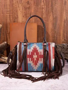 Fashion Vintage Bohemian Style Handbag Shoulder Bag, Retro Design Boho Style Crossbody Bag for Women, Stylish and Versatile Accessory