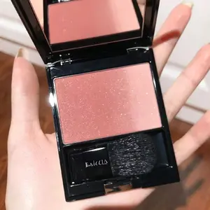 Faiccia Dual-Color Blush with Brush, Matte & Shimmer Finish, Long-Lasting, Smooth Application, Perfect Gift for Valentine's Day & Christmas