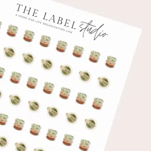 Matcha Latte | Aesthetic Planner Sticker Sheet