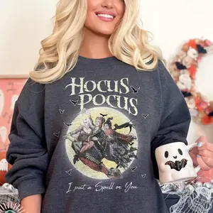 Retro H0cus P0cus Sweatshirt, Hocus Pocus Shirt, Sanderson Sisters Shirt, Halloween Shirt, Halloween Shirt, Halloween Party