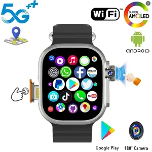 DW100 Ultra 4G/5G Android Smart Watch Play Store Download TOUCH ID SIM Card WIFI Men Women reloj inteligente Fingerprint Unlock Control Smartwatch Download App