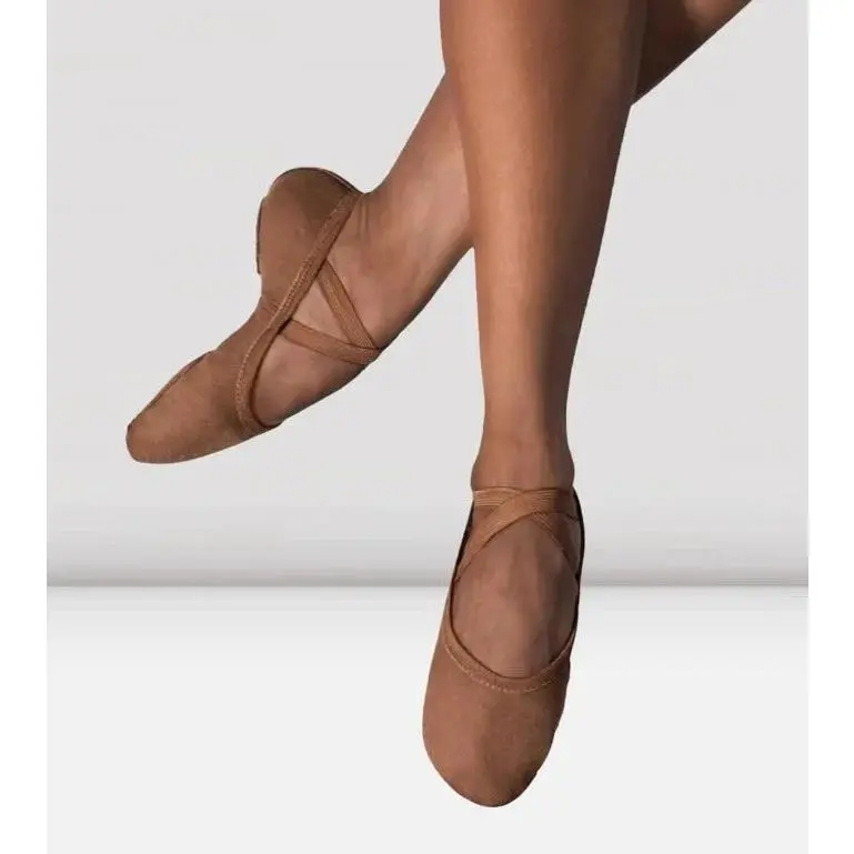 Bloch Performa Stretch Canvas Ballet Shoes #284-Cocoa