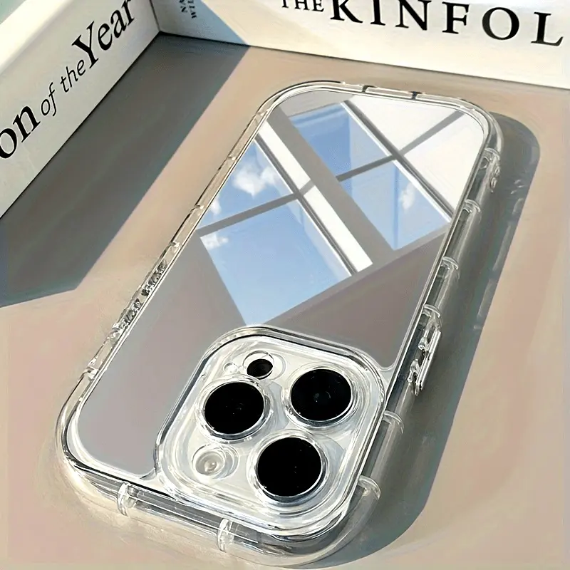 Mirror Hard Casing for iPhone 11/12/13/14/15 Series, XS/XR - Protective Smartphone Cover with Camera Guard, Handheld Cellphone Devices Accessory