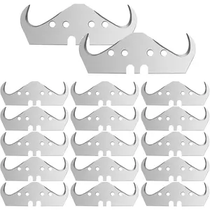 100-Pack Super Big Hook Trimming , Double Sided with 2 Notches, 4 Holes, for Roofing and Flooring