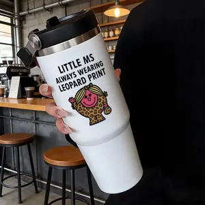 30oz Leopard Print Girl Pattern Insulated Cup Tumbler, Stainless Steel Cold Hot Use, Outdoor Sports Daily Commute, Best Gift for Friends Family Lover