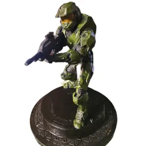 3d printed Master Chief Statue hand painted