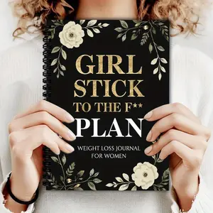 Weight Loss Planner Notebook for Enthusiasts, A5 Size, Portable Weight Management Journal, Ideal for Tracking Progress, Compact Design