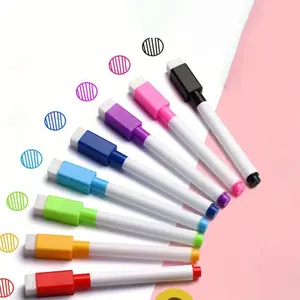 8 Dustless Whiteboard Dry Erase Markers, Non-Toxic Quick-Dry, Fade-Resistant, Suitable for Various Surfaces, School Supplies, Whiteboard Pen