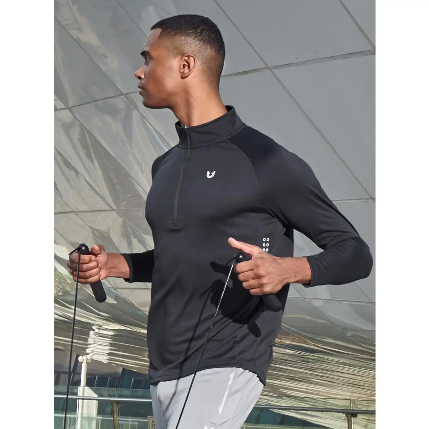 Men's Quarter Zip Pullover Running Shirt - Long Sleeve Moisture Wicking Quick Dry Athletic Workout Shirts for Jogging Gym Training Outdoor Sports Comfortable Breathable Performance Top Men's Quarter Zip Pullover Running Shirt - Long Sleeve Moisture Wicking Quick Dry Athletic Workout Shirts for Jogging Gym Training Outdoor Sports Comfortable Breathable Performance Top