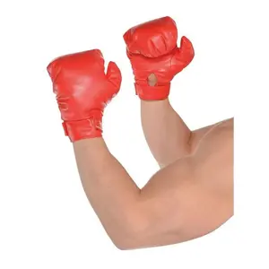 Knockout Boxing Gloves - Red - Costume Accessories - Adult Teen