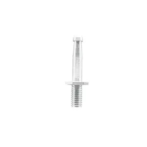 Zinc Plated Grip Neck Stem for 3/8 Inch Light Duty Bolt Hole Casters - 5/16 Inch Diameter x 1-1/2 Inch Length - Service Caster Brand