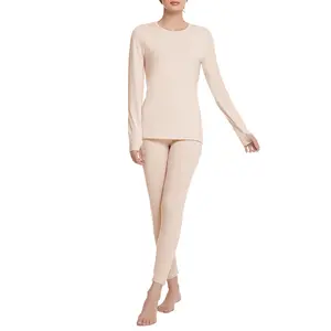 Women's Thermal Underwear Set—Long-Sleeve Top and Thermal Pants, Designed for Cold Weather—Women's Homewear Set