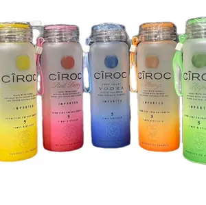 Ciroc Crystal Template Cup for Water - Washable & Reusable Water Bottle with Image Selection Available in Multiple Colors Portable Drinkware Tumbler Bottled 16 oz