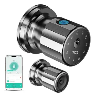 TCL K1 Smart Fingerprint Door Knob Secure Biometric Lock with App Control and Keyless Entry for Home Office and Garage