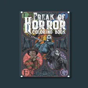 Freak Of Horror Coloring Book  Classic Horror Legends: Scary Creatures and Serial Killers Halloween Gifts for Adults