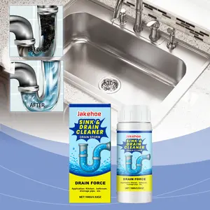 Drain Pipe Unclogging Agent, Effective Toilet & Kitchen Sink Unblocker, Removes Sewer Blockages & Odors, Easy-To-Use Cleaning Solution