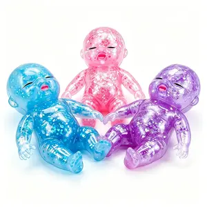 Baby Squishy Glitter Slow Rising, Squishy Babies Sensory Fidget for Stress Relief, Soft Cute Squeeze, Desk Decor & Gift