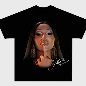 CARDII B TEE, Rapper shirt, Big face Sweatshirt, Gift for Him Gift for Her, Fan Gift, rap merch shirt, Graphic Tees GN WZI SIZ_summer clothes women plus size clothes Top Crewneck Shortsleeve