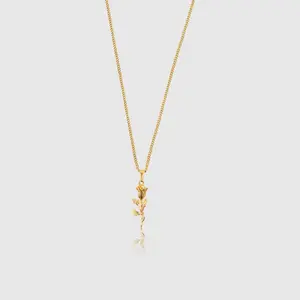 Damon LA - Rose Necklace - Gold/Silver - Male Female - Pendant - Gift