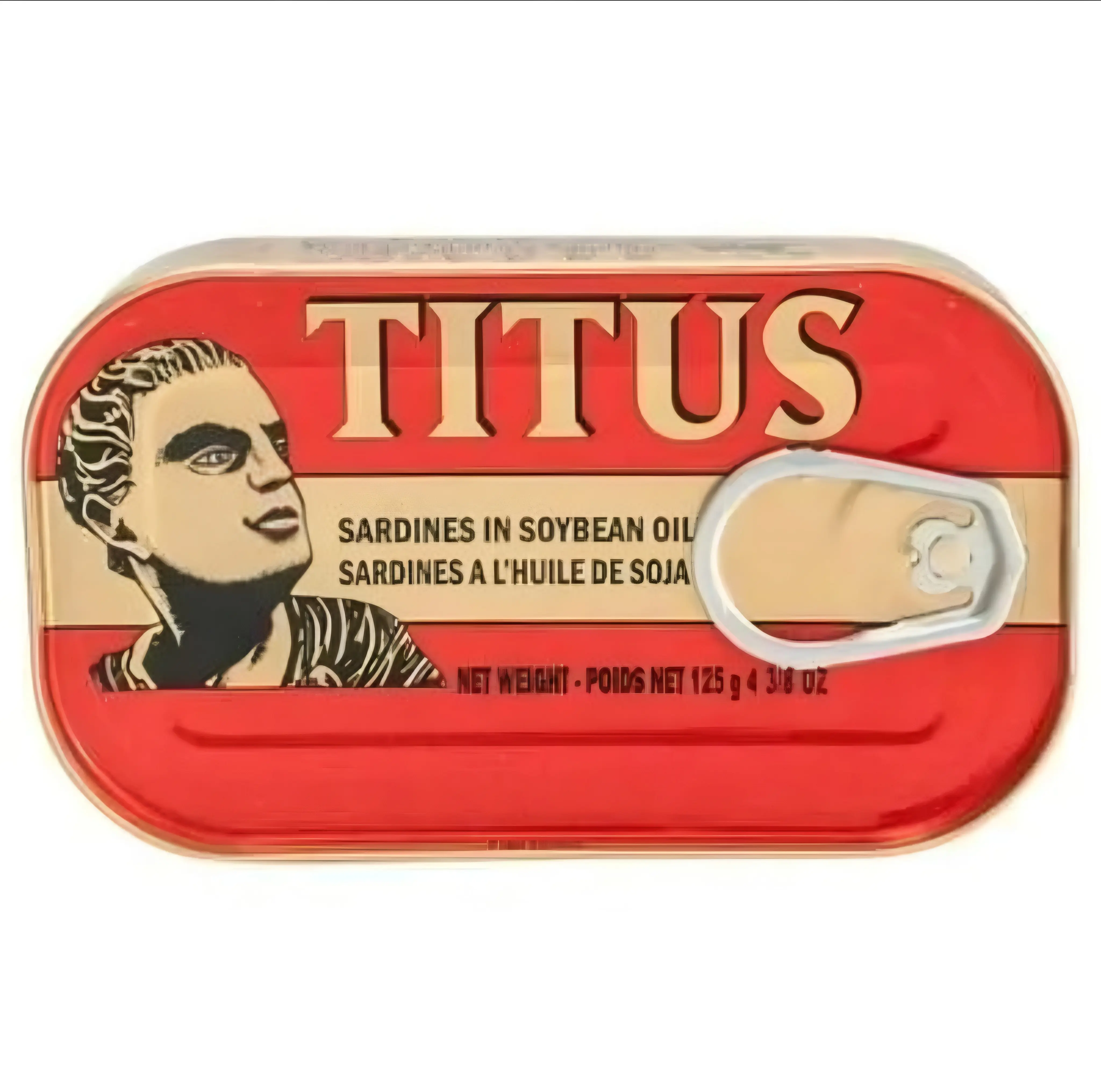Titus Sardines in Soybean Oil, 4.38 oz (125 g)