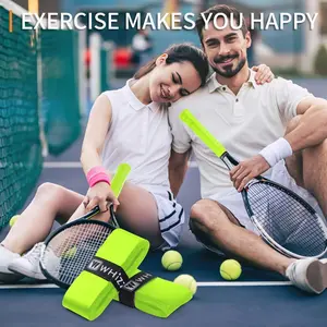 24 Pieces Pre-Cut Non-Slip Badminton Racket Grip Tape, Multi-coloured Tennis Racket Grip Tape, Super Absorbent and Quick Drying, Handy Tennis Grip Sleeves Active