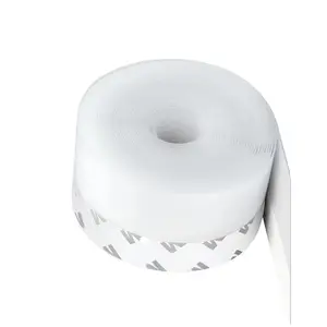 Weatherproof Door and Window Seal Strip, Silicone Rubber Soundproofing and Insulation Tape, Self-Adhesive 5m Long for Energy Saving