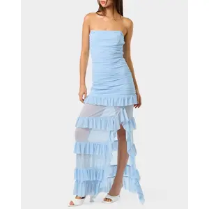 Betsey Johnson BLUE MIRAGE GOWN LIGHT BLUE